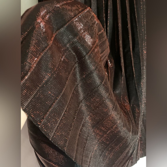 Lauren Conrad Copper Pleated Skirt NWT - Picture 2 of 8